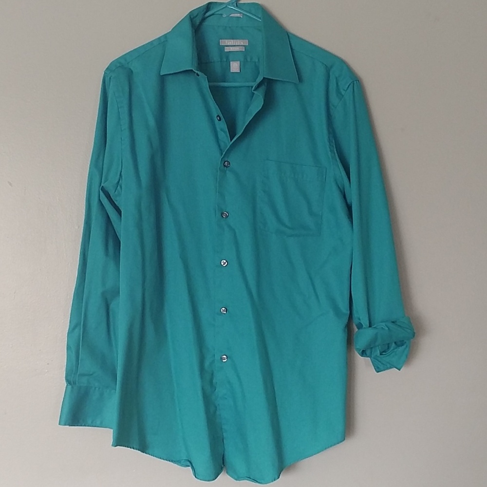 Van Heusen Mens Fitted Long Sleeve Dress Shirt